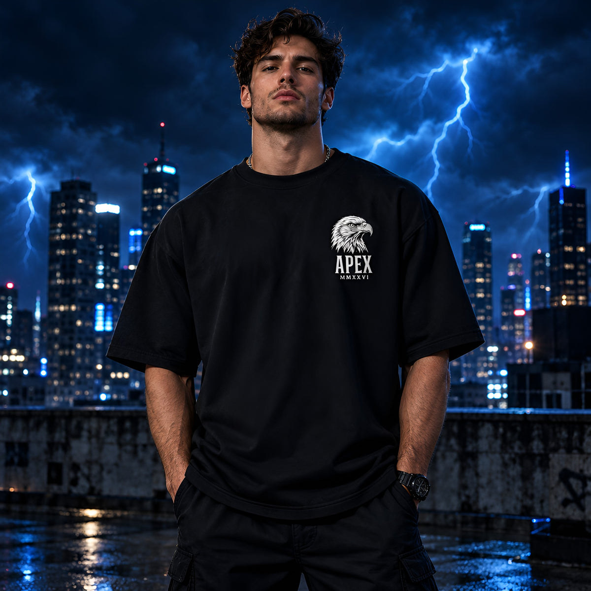 APEX Eagle Oversized Tee — FLUXXYAERO™