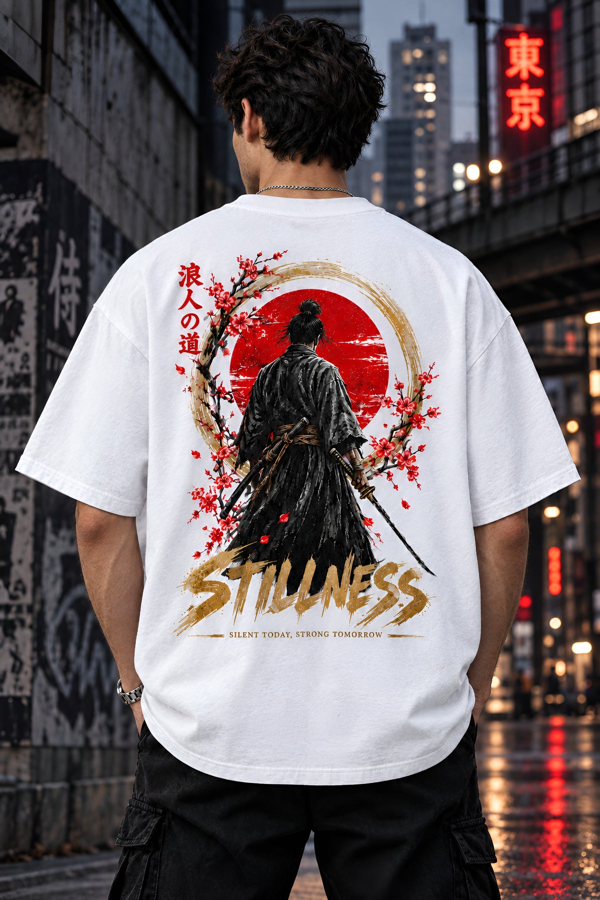 Samurai Code Oversized Tee — FLUXXYAERO™